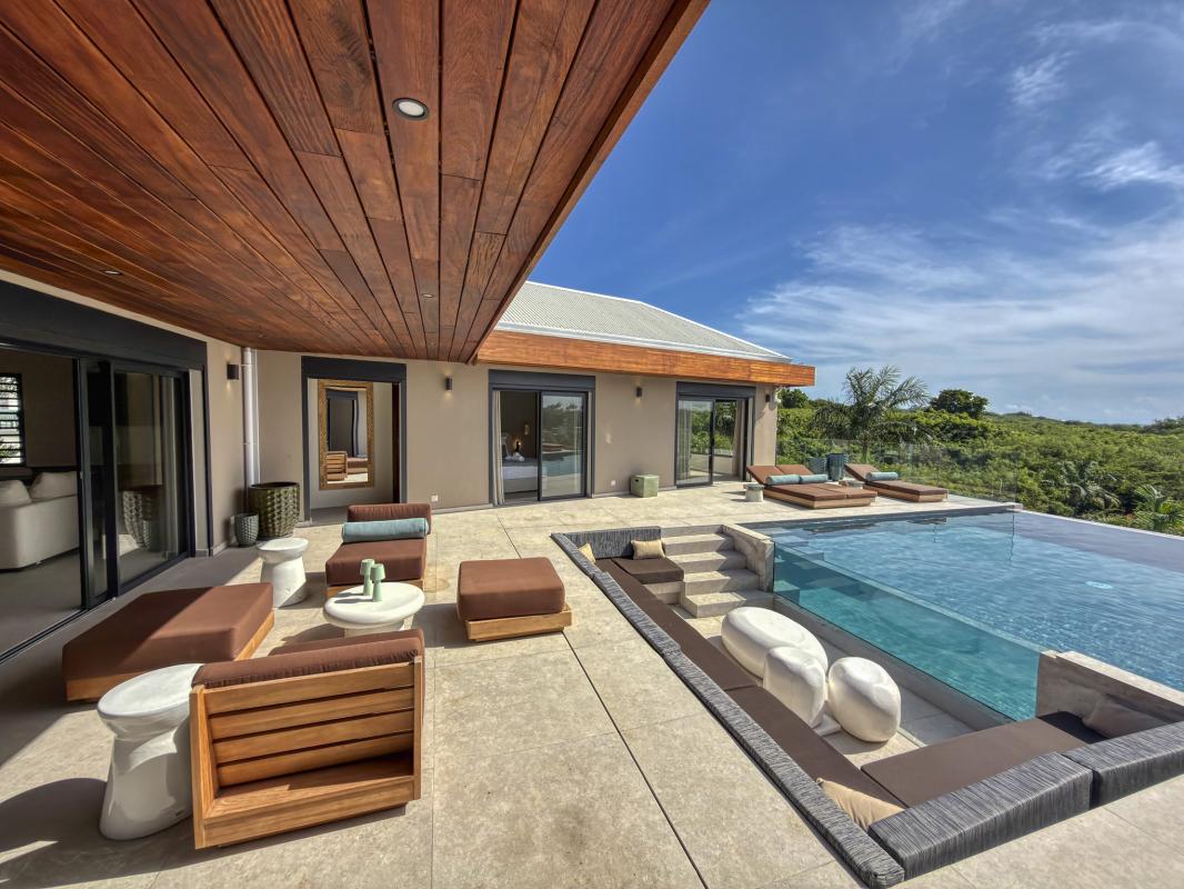 6.Location Villa piscine vue mer St François Guadeloupe_Piscine Vue mer